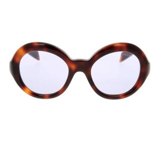 Prada Glasses - female - Prada - Glasses - Brown - ONE SIZE - Accessories