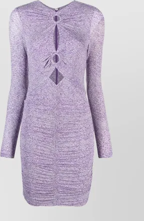 Isabel Marant cutout gathered long-sleeve mini dress