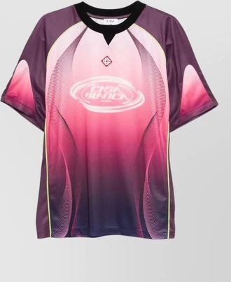 Casablanca gradient short sleeve football crew top