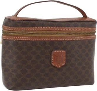 Celine Pre-owned Handbags, female, Brown, Size: ONE SIZE Pre-owned Macadam Canvas Hand Bag