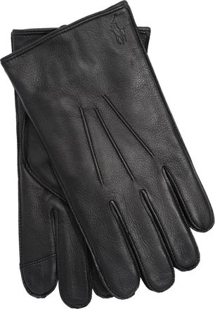 Polo Ralph Lauren Water Repellent Nappa Touch Glove in Rl Black at Nordstrom, Size X-Large