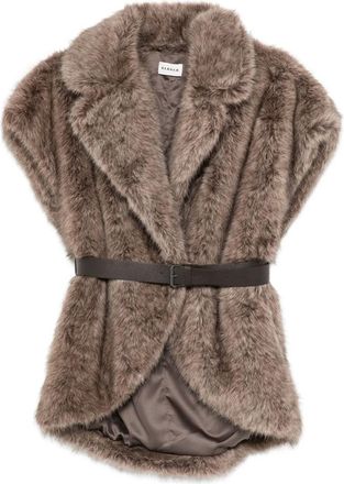 P.A.R.O.S.H. Gilet con cintura - Marrone