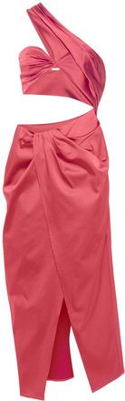 Cult Gaia Avianna midi dress - women - Nylon/Elastane/Acetate - S - Pink