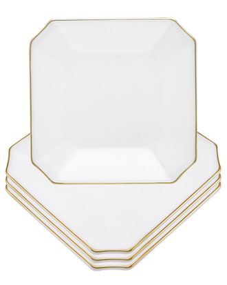 Barski Set Of 4 Square Plates With Rim