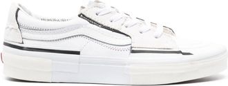 Vans Sk8-Low Reconstruct canvas sneakers - men - Fabric/Fabric/Rubber/Calf Suede - 5.5 - White