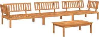 vidaXL Set De Sof&aacute;s De Palets De Jard&iacute;n 4 Pzas Madera Maciza De Acacia Vidaxl