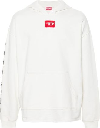 Diesel S-Baxt-Hood cotton hoodie - men - Cotton - M - White