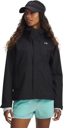 Under Armour Regenjacke UNDER ARMOUR CLOUDSTRIKE JACKET, Damen, Gr. XXL, schwarz,, wei&szlig;, Obermaterial: 100% Polyester, Jacken Regenjacke, mit wasserabweisender UA 