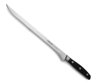 Arcos Cuchillo jamonero acero inoxidable forjado nitrum 300 mm mango negro