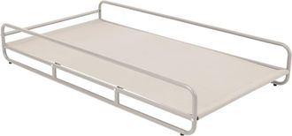 Oviala Estructura para chaise longue modular de jard&iacute;n en beige