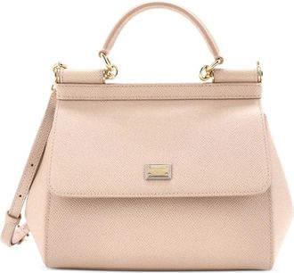 Dolce & Gabbana Miss Sicily Bag Leather Medium satchel - Roze