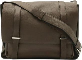 Herm&egrave;s Pre-owned Vintage Schoudertas - Dames - Vintage Schoudertas - Bruin - ONE Size - Leer - Vintage