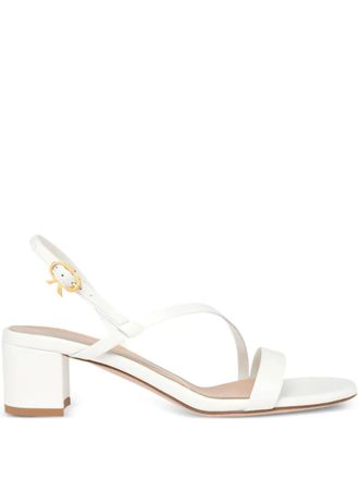 Gianvito Rossi Betsey strapy sandals - women - Nappa Leather/Calf Leather/Calf Leather - 39.5 - White