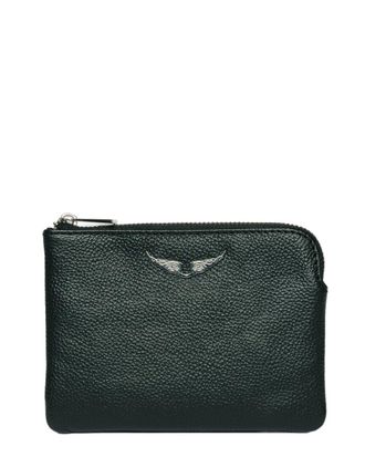 Zadig&Voltaire Mini Uma Wings Grained Leather Pouch