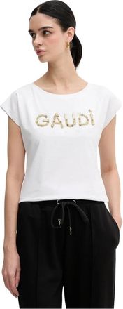 Gaud&igrave; T-shirts - Dames - T-shirts - Wit - M - Katoen - Tops