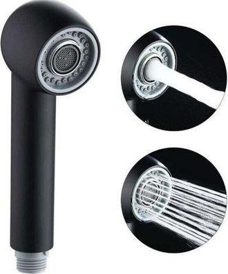 OEM Cabezal Rociador De Repuesto Msbd Para Grifo De Cocina, 2 Tipos De Rociado, Repuesto Para Grifo Mezclador, N&iacute;quel, Negro