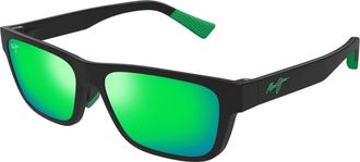 Maui Jim Mj 0628S 001 Zonnebrillen - Heren - Zonnebrillen - Zwart - 57 MM - Accessoires