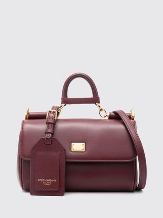 Dolce & Gabbana My Sicily Mini Handbag in Leather with Logo Charm
