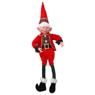 Vacchetti Vacchetti - Elfo Tejido Rojo Verde 16x11xh65 Cm