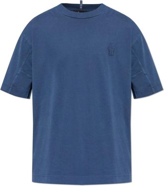 Moncler Day-Namic T-Shirt - Heren - T-shirts - Blauw - 2XL - Katoen - Tops