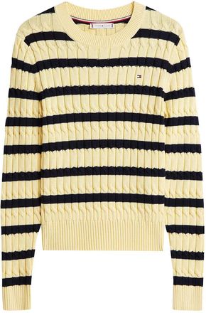 Tommy Hilfiger Co Cable Mid Gg C-Nk Ls Swt Clothing