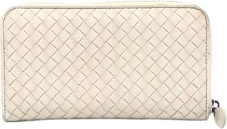 Bottega Veneta Pre-owned Fabric Wallet - Dames - Vintage Accessoires - Wit - ONE Size - Vintage