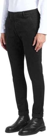 Dondup Pantalone Gaubert - Heren - Chinos - Zwart - W33 - Katoen - Broeken