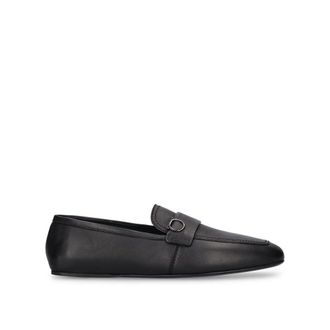 Ferragamo Brown Calfskin Slip-On Mens Loafers