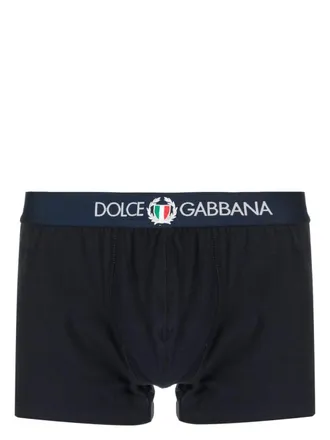 Dolce & Gabbana Boxer con stampa - Blu