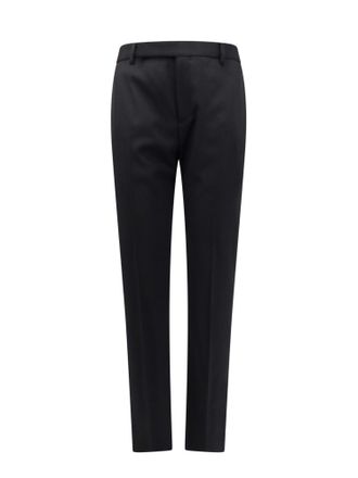Saint Laurent Sustainable Virgin Wool Trouser With Frontal Pinces
