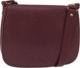 Cartier Pre-owned Cross Body Bags, female, Red, Size: ONE SIZE Pre-owned Vintage Leather Crossbody Bag