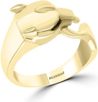 Effy 14K Yellow Gold Black Diamond Panther Ring in 14K Gold at Nordstrom, Size 7