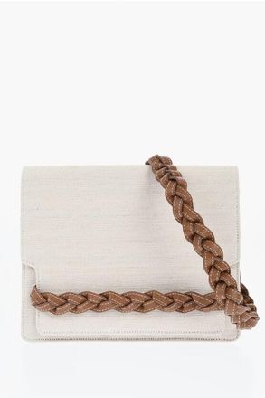 Amato Daniele Borsa a Tracolla TRECCIA in Canvas con Tracolla in Pelle taglia Unica