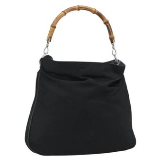 Gucci Pre-owned Hand Bag - Dames - Vintage Handtas - Zwart - ONE Size - Leer - Vintage