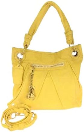 Coach Pre-owned Shoulder Bags, female, Yellow, Size: ONE SIZE Pre-owned Leather Shoulder Bag