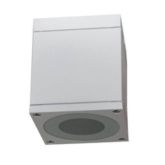 Trade Shop Trade Shop Traesio - Trade Shop - Faretto Plafoniera Soffitto Led Gu10 Lampada Quadrata Esterno Impermeabile Ip65 - Blanco