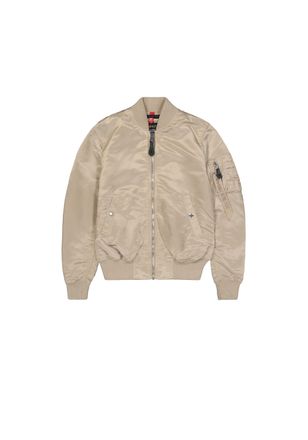 Alpha Industries Bomberjacke ALPHA INDUSTRIES MA-1 VF Light W, Damen, Gr. XS, beige (vintage sand), Obermaterial: 100% Nylon, Futter: 100% Nylon, Jacken Bomberjacke