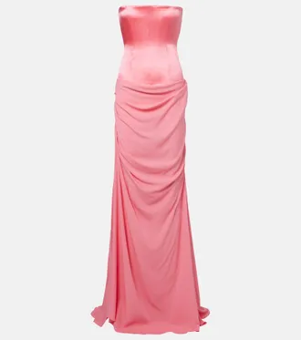 Alex Perry Draped silk gown
