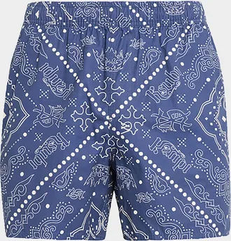 Ksubi Men & apos;s Printed Elasticized Swim Shorts