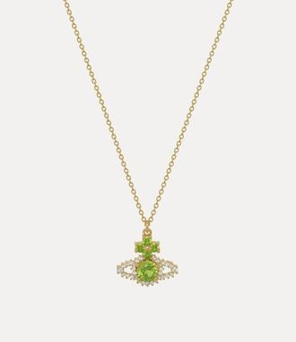 Vivienne Westwood Valentina Orb Pendant Necklace Gold-peridot-lime-green-cz Gold-peridot-lime-green-cz Women