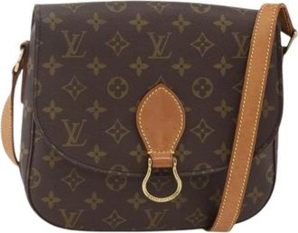 Louis Vuitton Pre-owned Monogram Canvas Schoudertas - Dames - Vintage Schoudertas - Bruin - ONE Size - Leer - Vintage