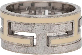 Herm&egrave;s Silver Silver 925 Band Ring (Pre-Owned)