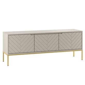Petits Meubles Mueble tv 3 puertas 151 cm paneles de melamina y mdf cachemira