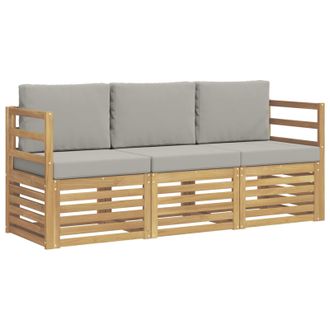 vidaXL Juegos De Sof&aacute;s Madera De Acacia S&oacute;lida Vidaxl