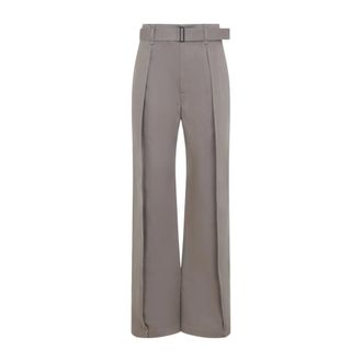 Christophe Lemaire Pantaloni Curvi - - Trousers - Donna - Grigio - S