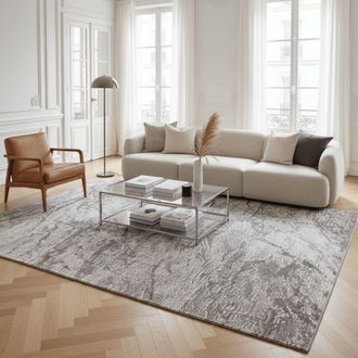 AFK Living Alfombra texturizada en tonos naturales 200 x 290 cm