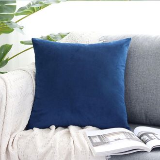 OEM Funda De Almohada Cuadrada Decorativa De Terciopelo Cterwk, Funda De Coj&iacute;n Suave De Color Liso, Adecuada Para Sof&aacute;s, Dormitorios, Coches, 20 X 20 Pulg