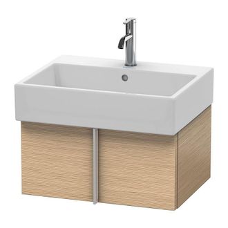 Duravit Mueble De Pared Duravit Vero Air 58,4 X 43,1 Cm, 1 Extra&iacute;ble, Para Vero Air 235060, Color (frente/cuerpo): Roble Cepillado Chapa De Madera Aut&eacute;ntica -