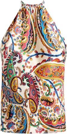 Etro Etro Paisley Print Silk Top