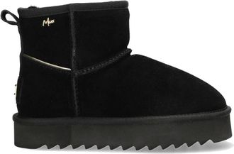Mexx Zwarte enkellaarsjes voor vrouwen - Dames - Winterlaarzen - Zwart - 36 EU - Leer - Schoenen